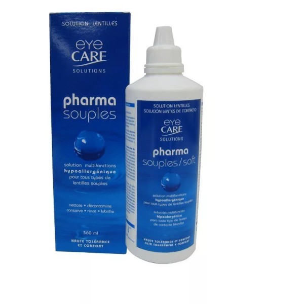 EYE CARE PHARMASOUPLES SOLUTION HYPOALLERGÉNIQUE 360ML