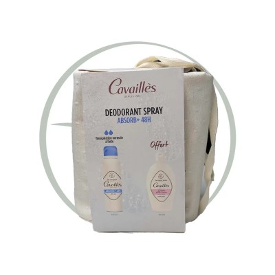 ROGE CAVAILLES DEODORANT SPRAY ABSORB+ 48H + L'INTIME EXTRA-DOUX 50ML OFFERT