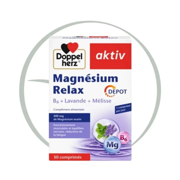 DOPPELHERZ AKTIV MAGNESIUM RELAX 30 COMPRIMES