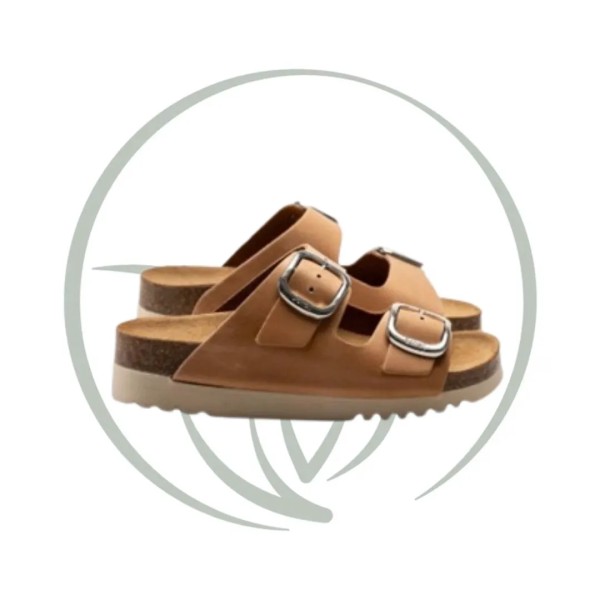SCHOLL ILARY 2 STRAPS AD COGNAC