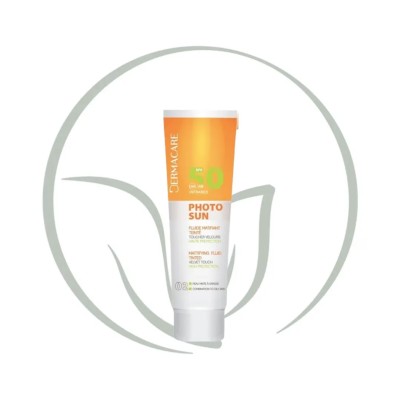 DERMACARE PHOTOSUN FLUIDE MATIFIANT TEINTÉ SPF 50 PEAUX MIXTES À GRASSES 50 ML