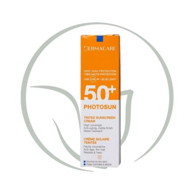 DERMACARE PHOTOSUN FLUIDE MATIFIANT TEINTÉ SPF 50 PEAUX MIXTES À GRASSES 50 ML