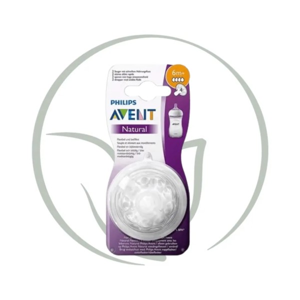 PHILIPS AVENT TÉTINE NATURAL 6M+ 2PCS