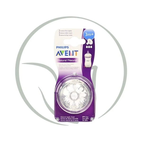 PHILIPS AVENT TÉTINE NATURAL 3M+ 2PCS