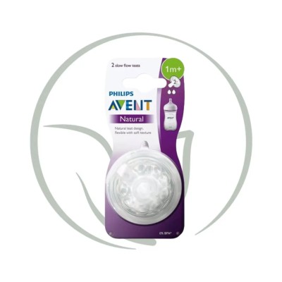 PHILIPS AVENT TÉTINE NATURAL 1M+ 2PCS
