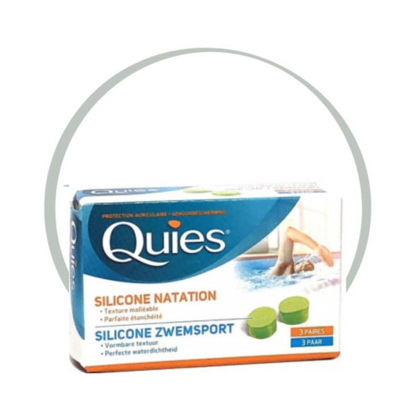 QUIES BOUCHONS OREILLES NATATION 3 PAIRES
