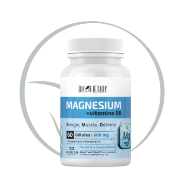 BIOHERBS MAGNÉSIUM BISGLYCINATE 60 GÉLULES