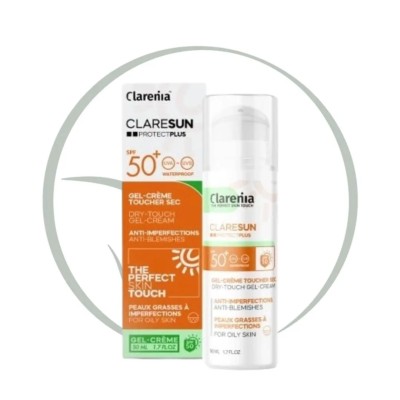 Clarenia Claresun Ecran Gel-Creme Toucher Sec SPF50+ 50ml