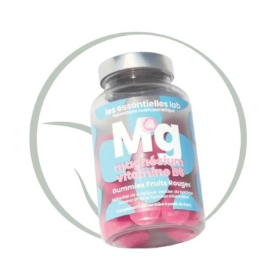 LES ESSENTIELLES LAB MAGNESIUM + VITAMINE B6 GUMMIES FRUITS ROUGES