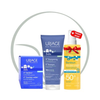 URIAGE BEBE COFFRET 1ERE SHAMPOOING 200ML + SENTEUR 50 ML + BARIESUN SPRAY ENFANT HYDRATANT SPF50+ 200 ML (OFFERT)