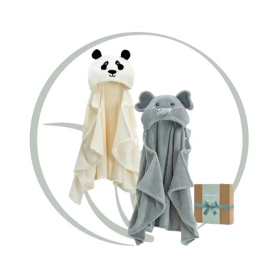 MOMCOZY CAPE DE BAIN À CAPUCHE – DE 1 JOUR À 5 ANS