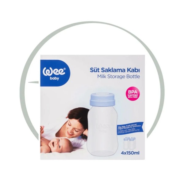 WEE BOUTEILLE DE CONSERVATION DE LAIT 4*150ML