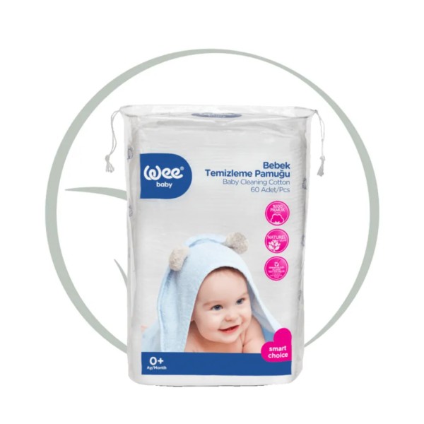 WEE BABY COTON CARRE B/60