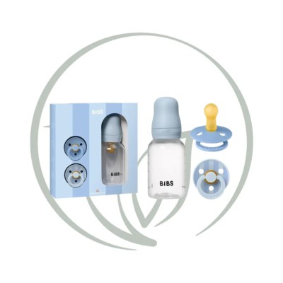 BIBS COFFRET CADEAU BABY SPRINKLE BLEU LAYETTE