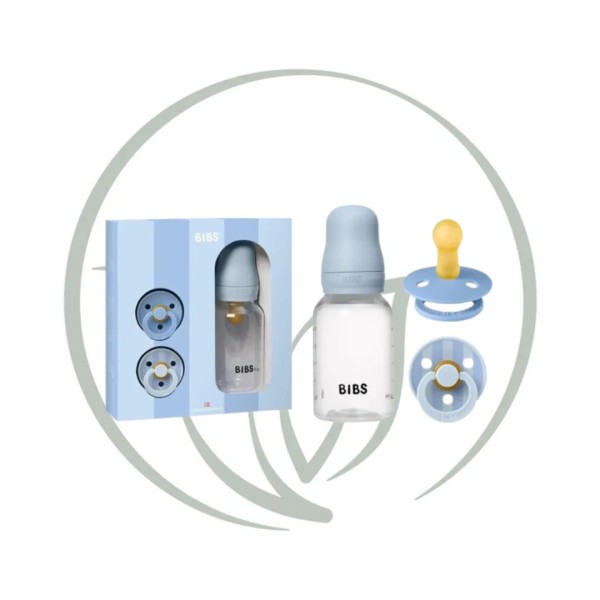 BIBS COFFRET CADEAU BABY SPRINKLE BLEU LAYETTE