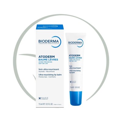 BIODERMA ATODERM BAUME REPARATEUR LEVRES 15ML