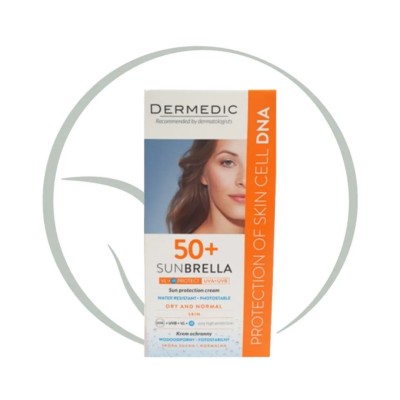 DERMEDIC SUNBRELLA ECRAN SPF50+ PEAUX NORMALES A SECHES 40ML