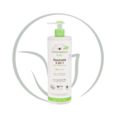 ALPHANOVA MOUSSANT 3EN1 BIO 400ML