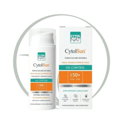 CYTOLNAT CYTOLSUN ÉCRAN OIL CONTROL GEL CRÈME SPF 50+ 50 ML