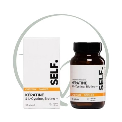 SELF NUTRICARE KERATINE & LCYSTINE BIOTINE+ 60 GELULES