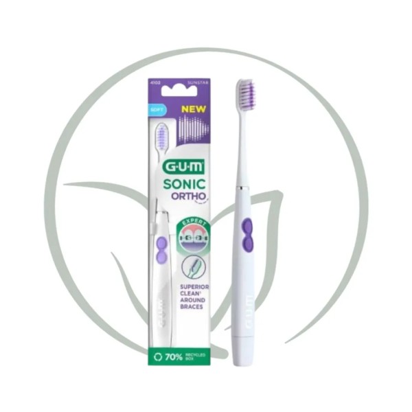 GUM SONIC ORTHO BROSSE A DENTS ELECTRIQUE SOUPLE 4102