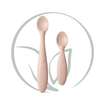 BIBS LOT DE 2 CUILLERES BEBE ET PARENT BLUSH