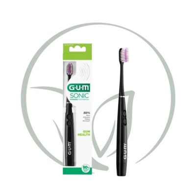GUM SONIC DAILY BROSSE A DENTS SOUPLE COULEUR NOIRE REF 4100