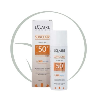 ECLAIRE SUNCLAIRE ECRAN FLUID TEINTE ANTI TACHES SPF50+ 50ML