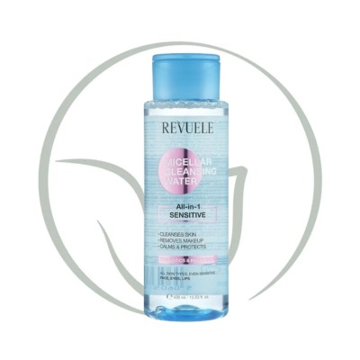 REVUELE EAU MICELLAIRE DEMAQUILLANTE TOUT EN 1 WATERPROOF 400ML