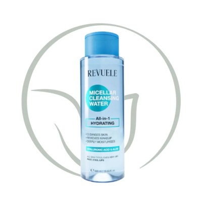REVUELE EAU MICELLAIRE DEMAQUILLANTE TOUT EN 1 HYDRATANTE 400ML