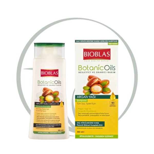 BIOBLAS BOTANICOILS SHAMPOOING A LHUILE DARGAN 360 ML