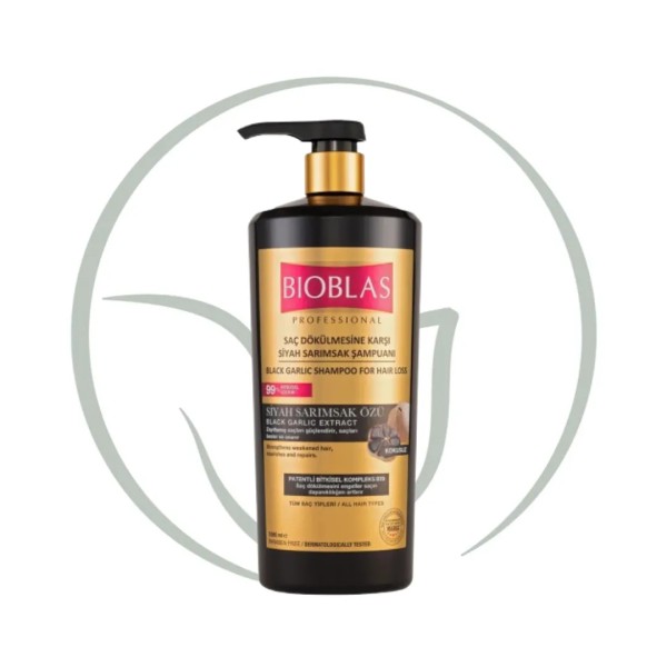 BIOBLAS SHAMPOOING A L'AIL NOIR 1 LITRE