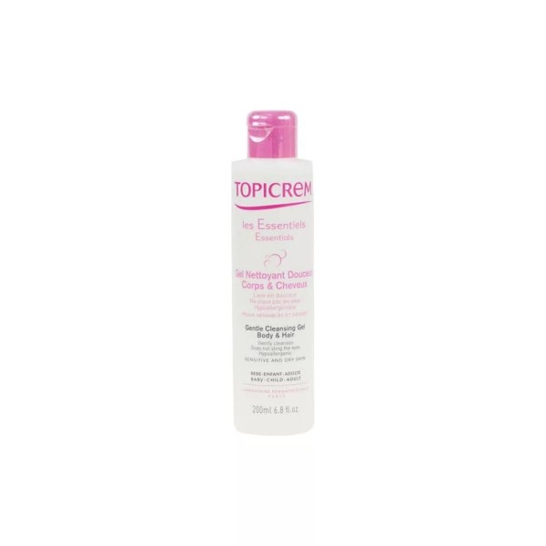 TOPICREM GEL NETTOYANT DOUCEUR CORPS ET CHEVEUX 200ML