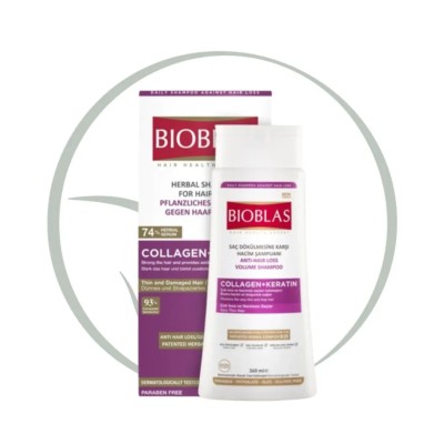 BIOBLAS SHAMPOING COLLAGEN+KERATIN 360ML