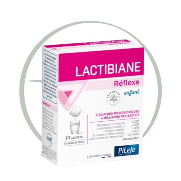 PILEJE LACTIBIANE REFLEXE ENFANT 10 SACHETS