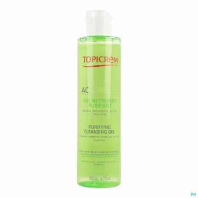 TOPICREM AC GEL NETTOYANT PURIFIANT 200ML