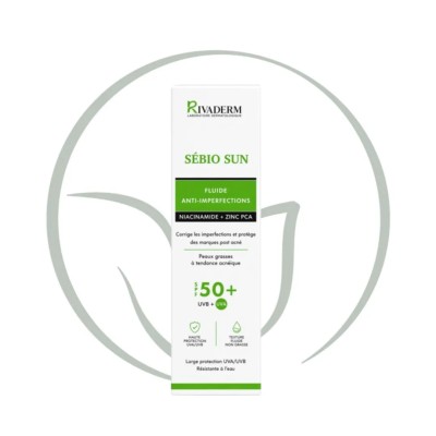 RIVADERM SÉBIO SUN FLUIDE ANTI IMPERFECTION SPF50+ 50GR