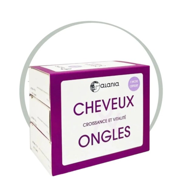 ALANIA COFFRET CHEVEUX & ONGLES CROISSANCE ET VITALITE 30 GELULES ( 3 EME OFFERT )
