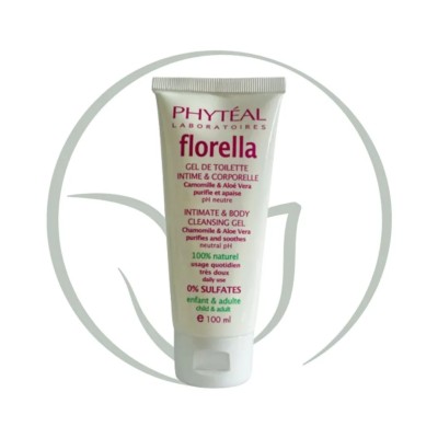 PHYTEAL FLORELLA GEL DE TOILETTE INTIME ET CORPORELLE 100% NATUREL 100ML