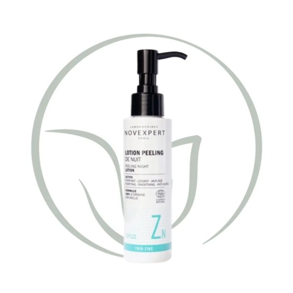 NOVEXPERT LOTION PEELING NUIT TRIO ZINC 115ML