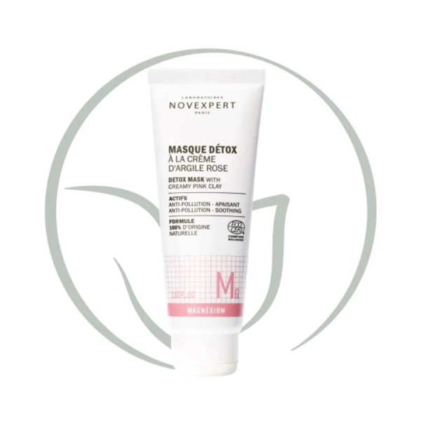 NOVEXPERT MASQUE DETOX A LA CREME D'ARGILE ROSE 75ML