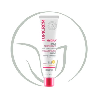 TOPICREM HYDRA+ CRÈME TEINTÉE ÉCLAT LIGHT SPF50 40ML