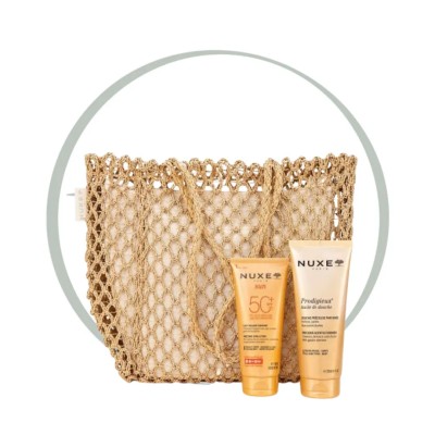 NUXE LAIT SOLAIRE SPF50+ + HUILE DE DOUCHE ET SAC OFFERTS