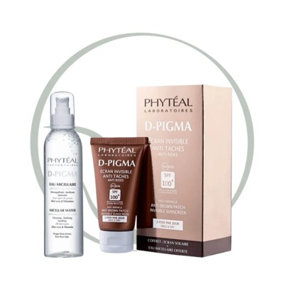 PHYTEAL DPIGMA ECRAN INVISIBLE SPF100+ 50ML + DPIGMA EAU MICELLAIRE A L'ALOE VERA 150ML OFFERTE