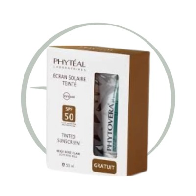 PHYTÉAL écran solaire teinté beige doré SPF 50 UVA