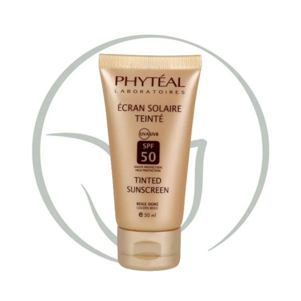 PHYTEAL ECRAN SOLAIRE TEINTE BEIGE DORE SPF 50 UVA 50ML
