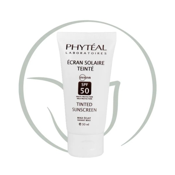 PHYTEAL ECRAN SOLAIRE TEINTE BEIGE ECLAT SPF 50 UVA 50ML