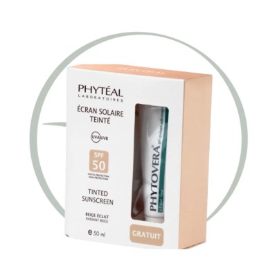 PHYTEAL ECRAN SOLAIRE TEINTE BEIGE ECLAT SPF 50 UVA 50ML