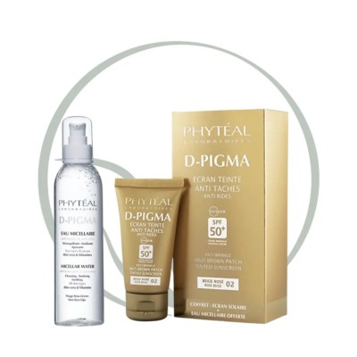 PHYTEAL DPIGMA ECRAN TEINTE BEIGE ROSE SPF50+EAU MICELLAIRE A L'ALOE VERA 150ML (OFFERTE)
