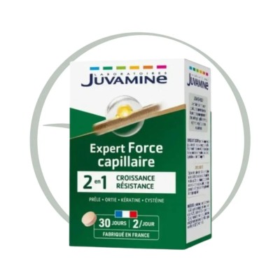 JUVAMINE EXPERT FORCE CAPILLAIRE 2EN1 60 COMPRIMES